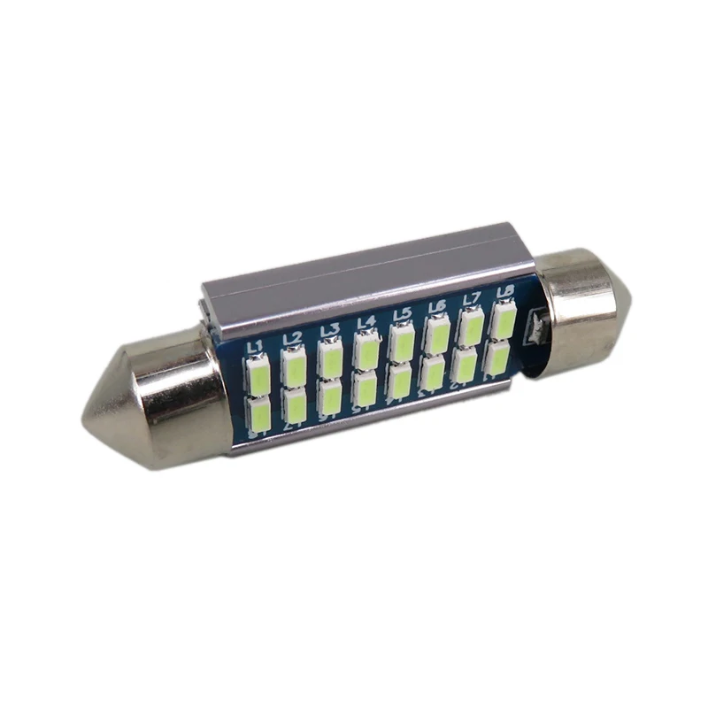 WLJH 2шт CANbus светодиодный 36 мм C5W лампа 3014 SMD 12В автомобильная для внутреннего