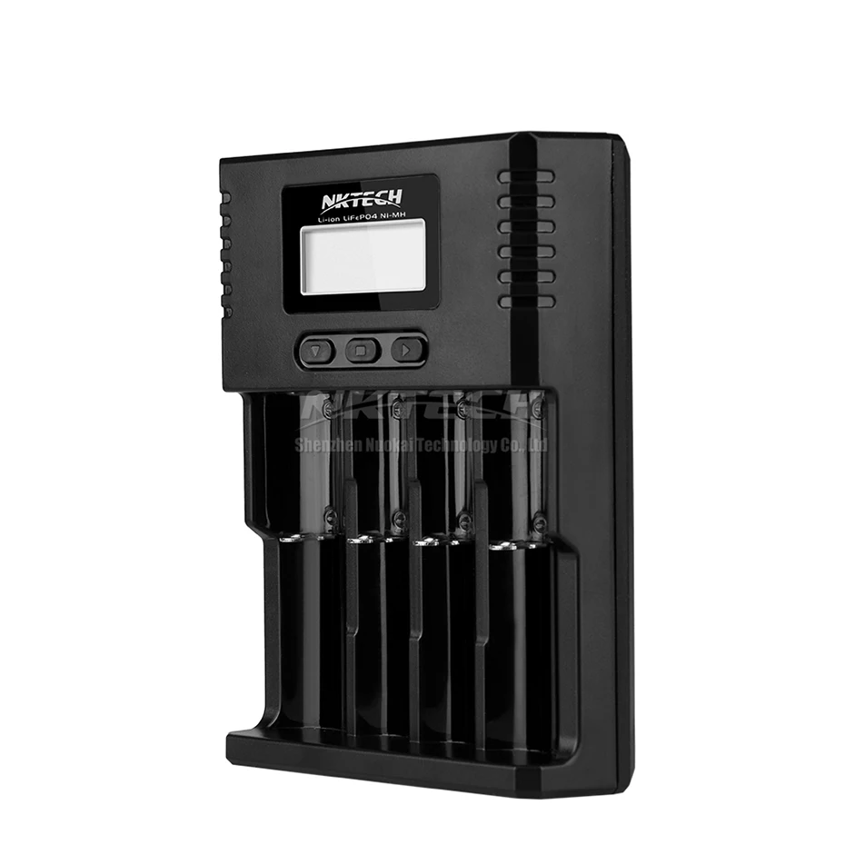 Зарядное устройство NKTECH H4 4 слота для литий-ионных аккумуляторов Soshine 26650 18650 18500