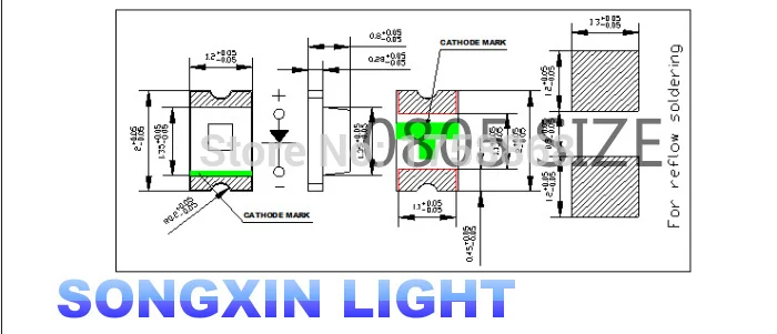 500 шт./лот 0805 ультраяркие SMD R G B W Y светодиоды LED красный зеленый синий белый желтый