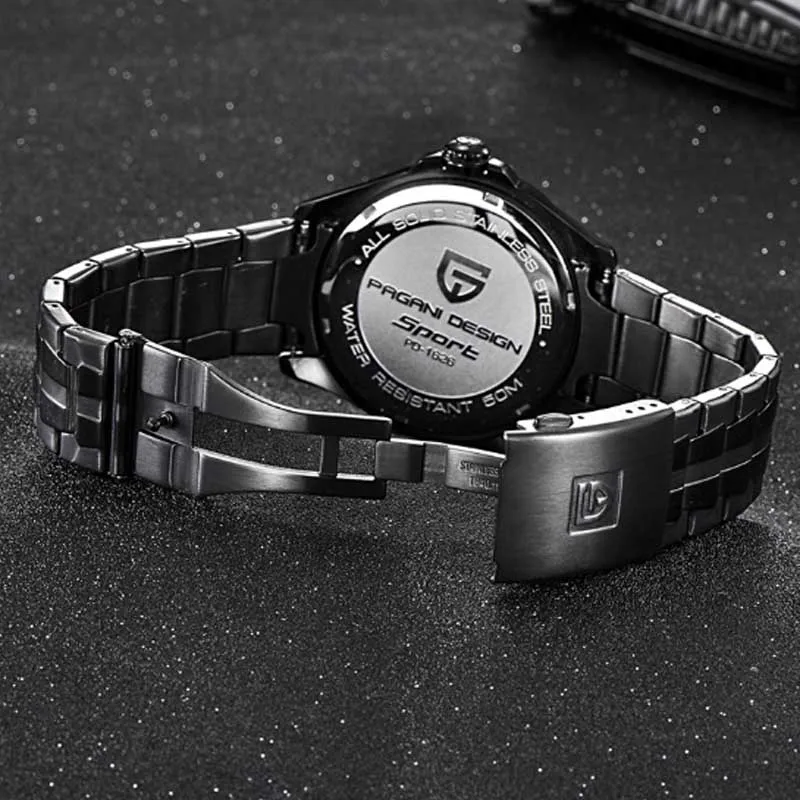 Pagani дизайнерские Роскошные мужские часы спортивные Стальные кварцевые полые