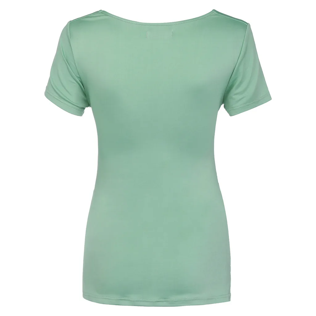 MISSOMO, женские футболки, 3xl, женская футболка,, женская летняя футболка, сексуальный крест, низкий вырез спереди, Узелок, Повседневный, Тонкий Топ, футболка
