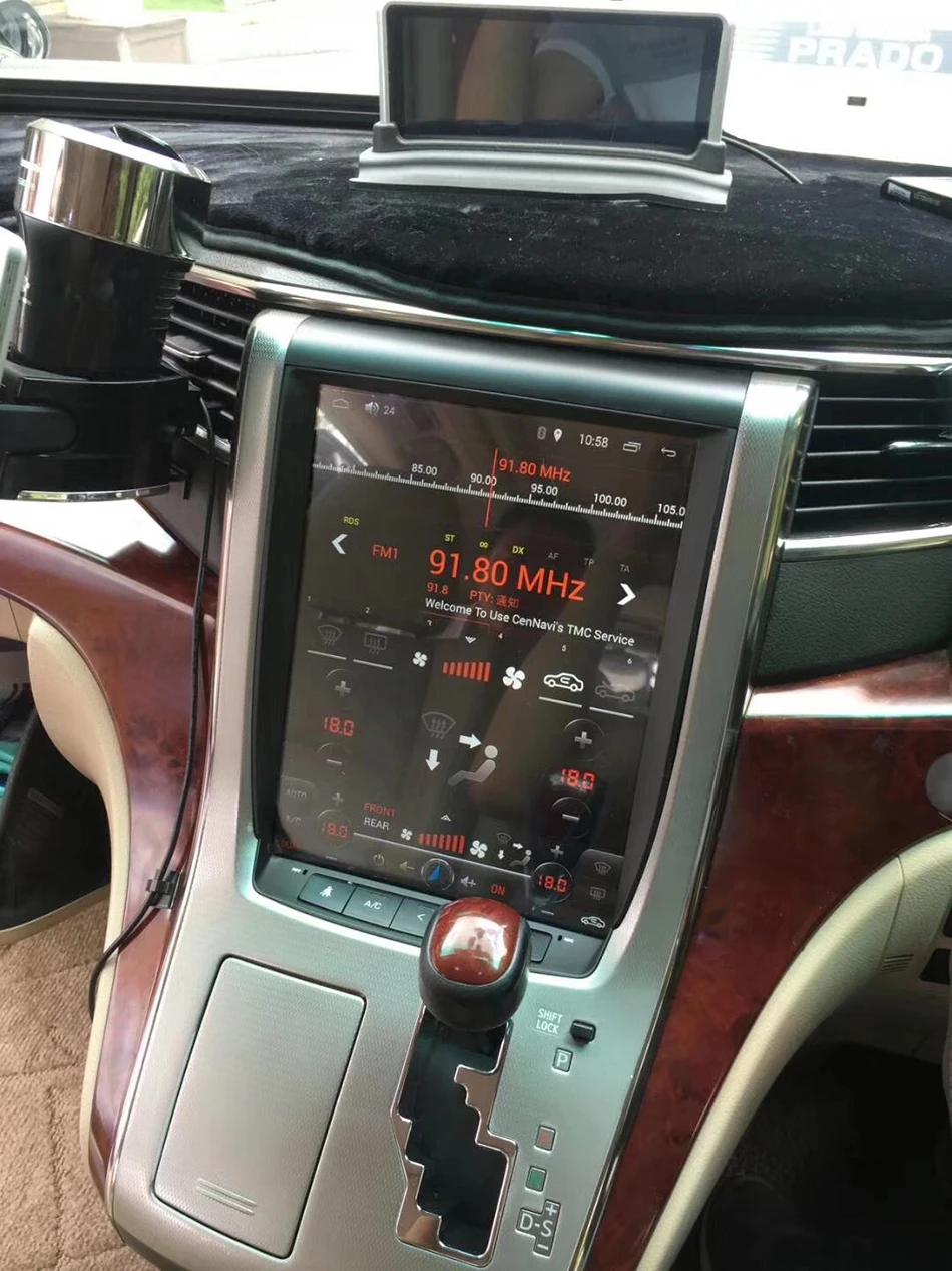 12," Tesla стиль Android 7,1 Автомобильный мультимедийный радио плеер для Toyota Alphard 2007-2013 gps Карта Навигация без dvd wifi авто
