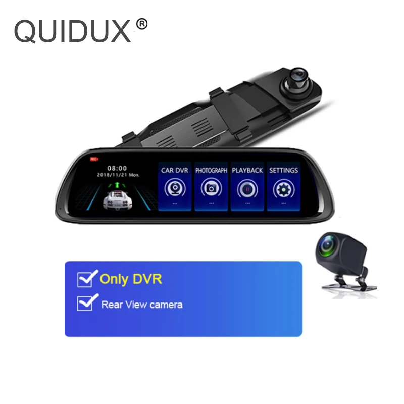 D30 Android 8,1 Автомобильное зеркало заднего вида DVR камера gps навигация FHD видеорегистратор Bluetooth WiFi 1" 4G ADAS двойной объектив - Название цвета: D30