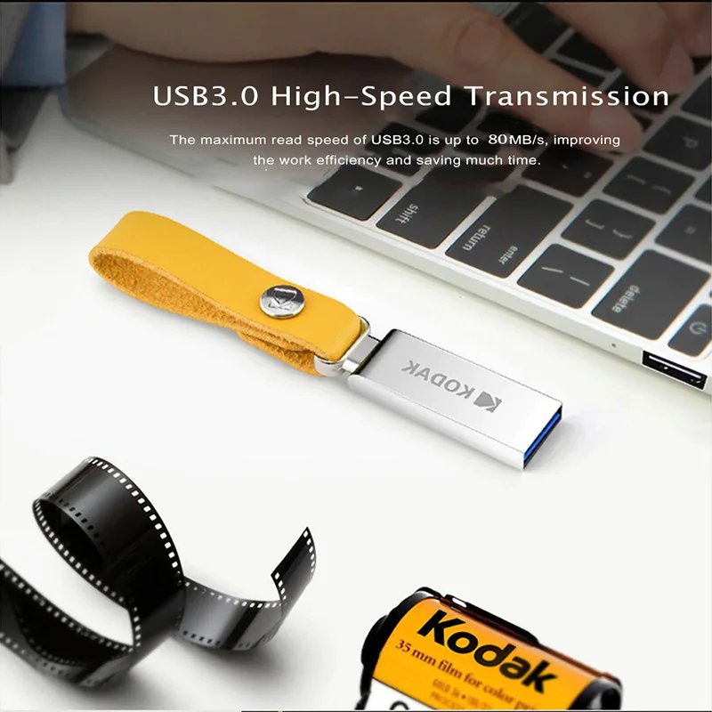 Kodak K123 usb 3 1 металлический USB флеш накопитель 16 ГБ 32 64 Гб 128 0 U диск| |