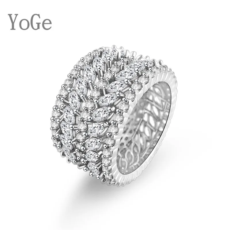 YoGe свадебные и вечерние ювелирные изделия для женщин R0349 модные AAA CZ Круглые