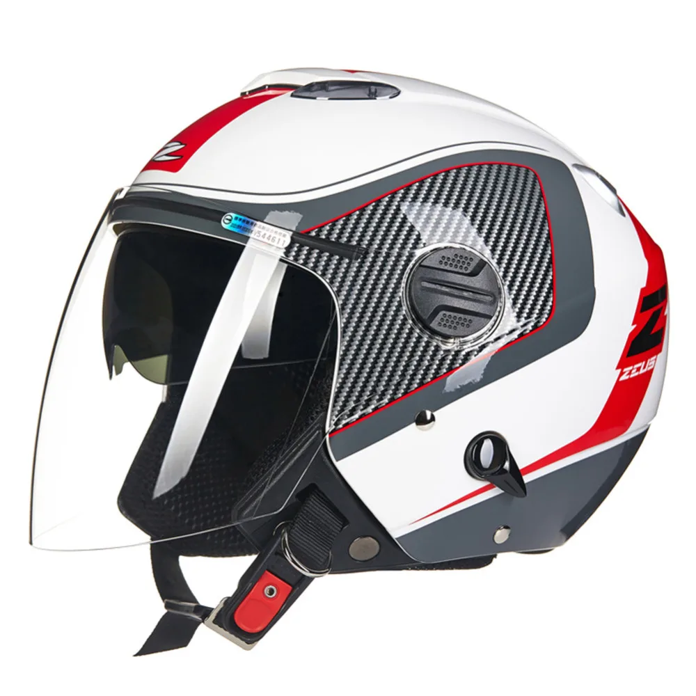 Высокое качество мотоциклетный шлем Двойные Козырьки с открытым лицом Capacete Da
