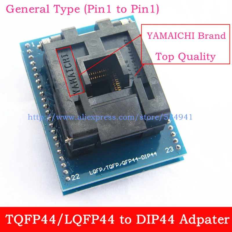 Высококачественный переходник общего типа (от pin1 до Pin1) QFP44 TQFP44 LQFP44 к DIP44