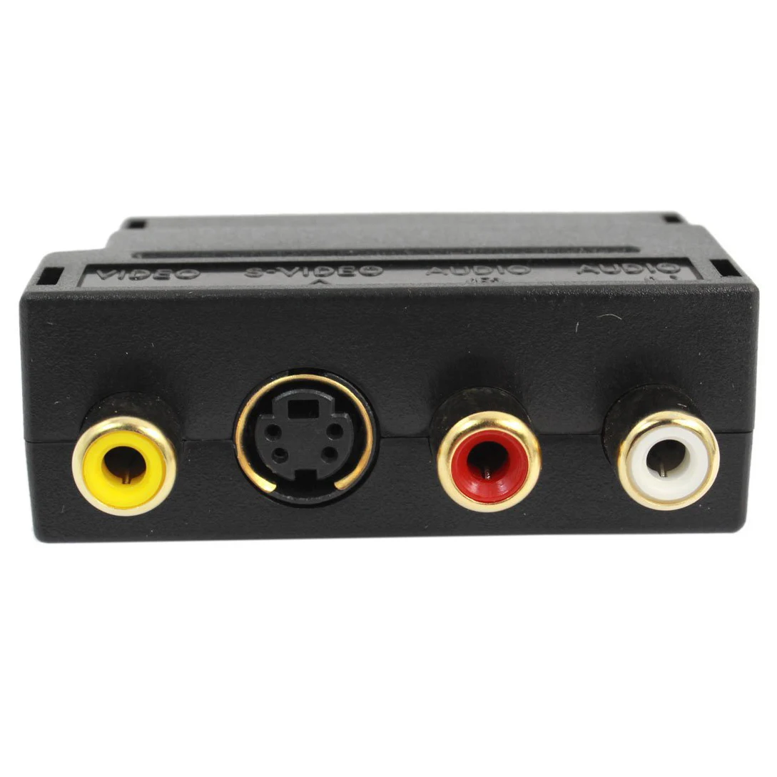 20 Булавки мужчин и женщин 3 RCA AV + s-video адаптер-черный | Безопасность защита