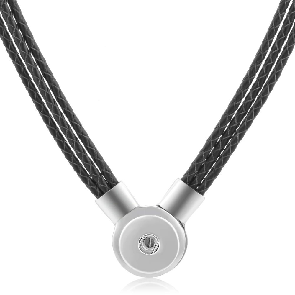 NN-369 10 шт./лот Vocheng оснастка Кнопка талисманы ожерелье имбирь оснастки ювелирные изделия 18 мм с нержавеющей стали цепи NN-628* 10 - Окраска металла: NN-369