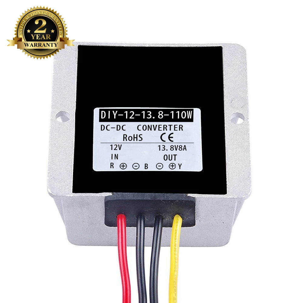 DC 12V (9 V 13 V) до 8 8A 110W преобразователь водонепроницаемый модуль повышающий для