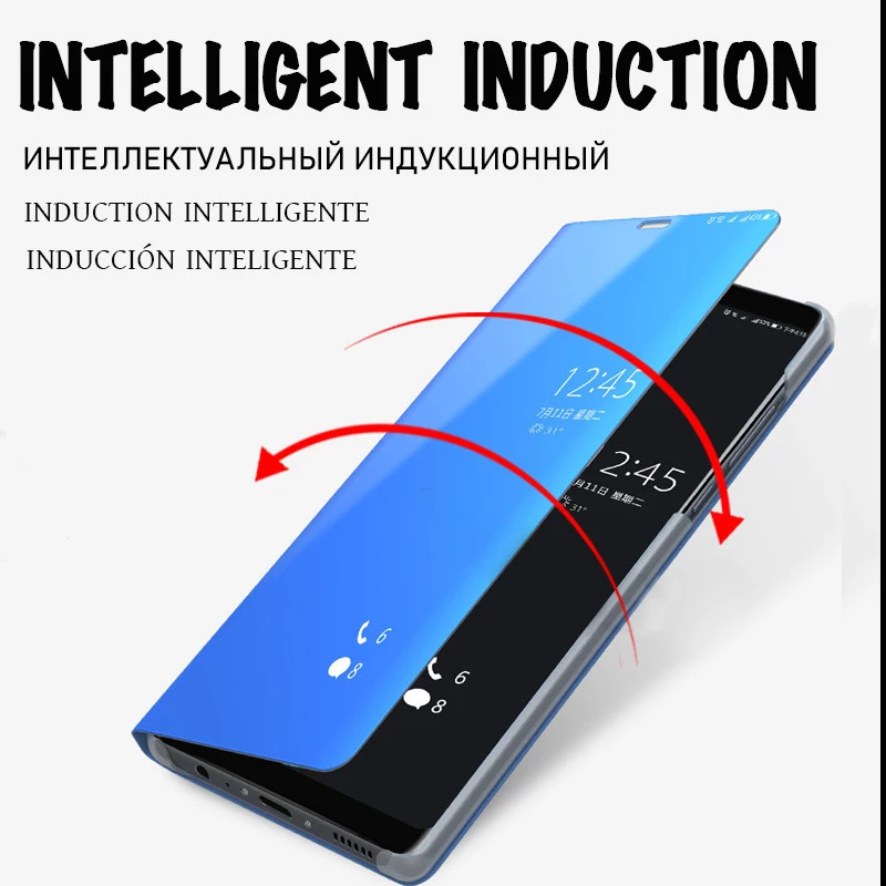Умный зеркальный флип-чехол ROMICHW для Redmi k20 Pro Note7 7A Xiaomi mi9 mi9T чехол Mix3 Max3 go mi8 Lite |