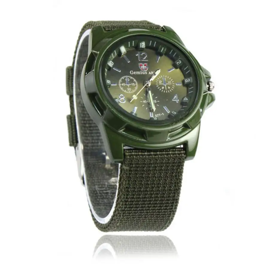 Мужские часы Reloj Gemius Army ткань спортивные Megir Мода 2018 Роскошный топ бренд браслет