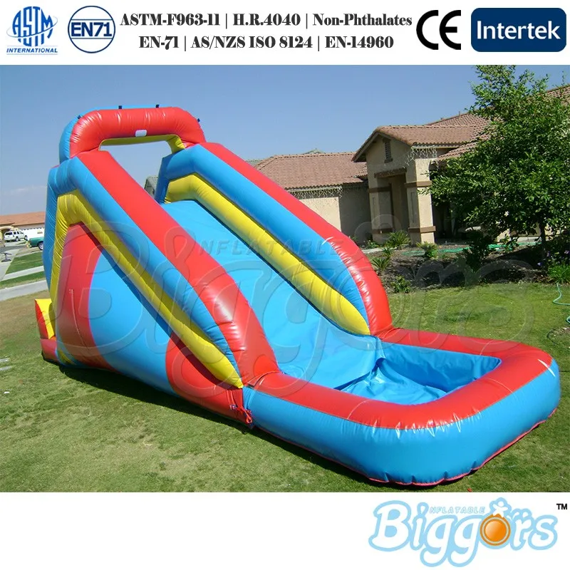 

PVC Inflatable Bouncy Slide with Water Pool Inflatable Slide With Blower