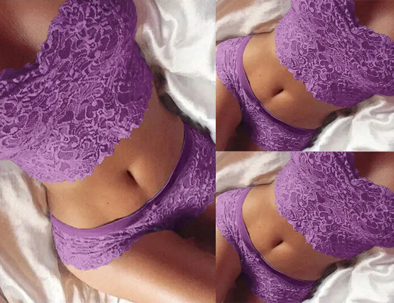 Сексуальные женские комплекты нижнего белья кружевной топ с цветочным принтом