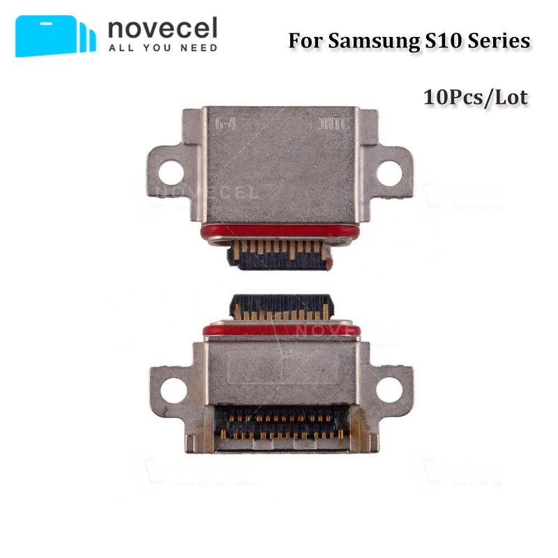 10 шт. Novecel Высокое качество Usb разъем зарядный порт для S10 G973/S10 Plus G975/S10E G970 для Usb зарядная док-станция