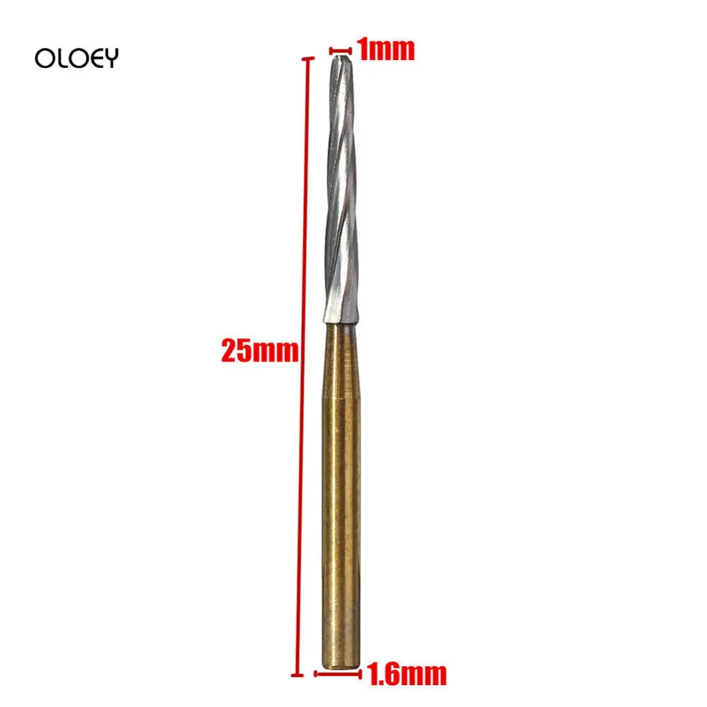10Pcs/pack Tungsten Steel Carbide Burs Tapered Bur High Speed for Pulp Chamber Endo-Z FG21/23/25/28mm | Красота и здоровье
