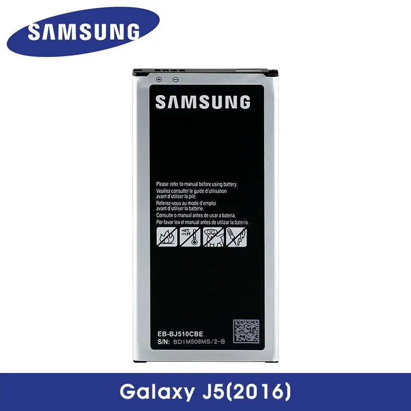 Samsung оригинальная замена Батарея для Galaxy J5 2016 Edition J510 J510FN J510F J510G 3100 мА/ч EB BJ510CBE|battery