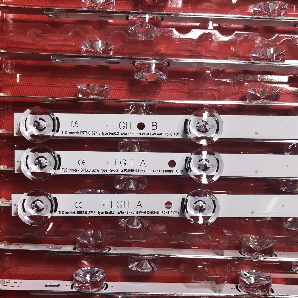Светодиодная лента 6 ламп для телевизора LG 32 дюйма модель 32LF550V 6916L 1974A 1981A DRT 3 0 32LF560V
