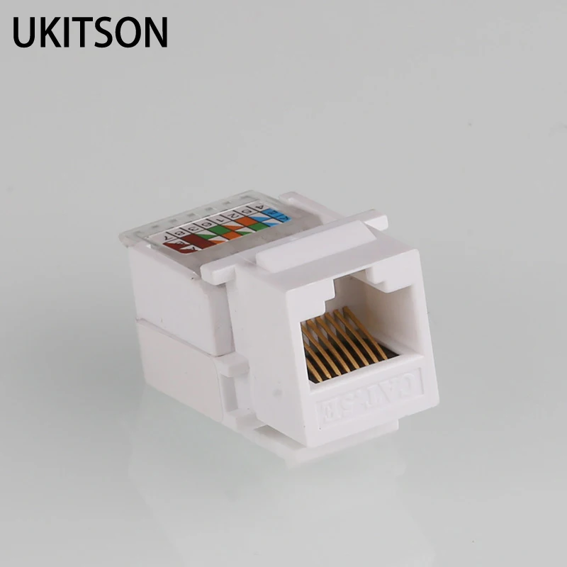 Keystone разъем CAT5E RJ45 Интернет Гнездовой Jack модуль для компьютера панель Ethernet|keystone