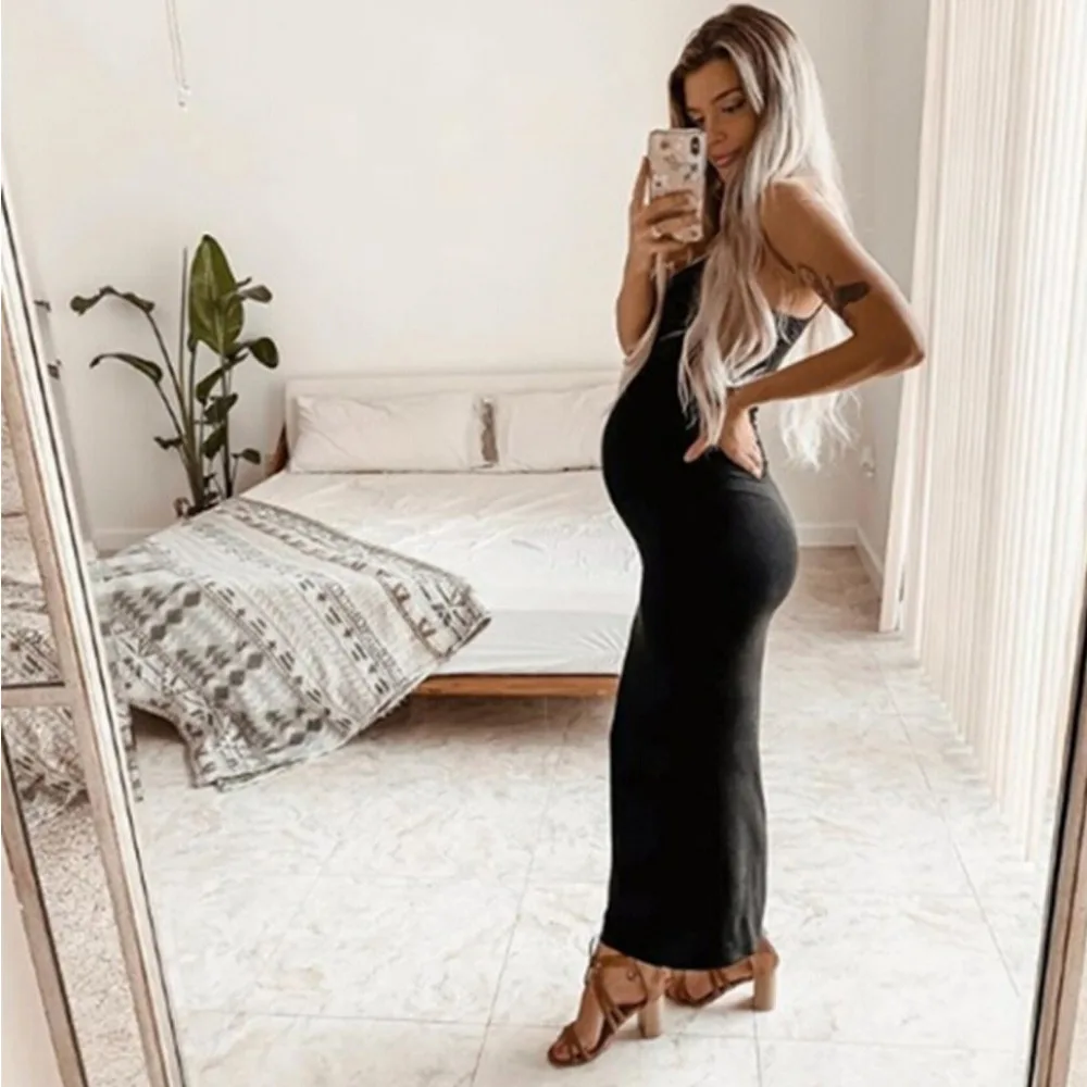 Новые платья для беременных сексуальное однотонное платье грудного