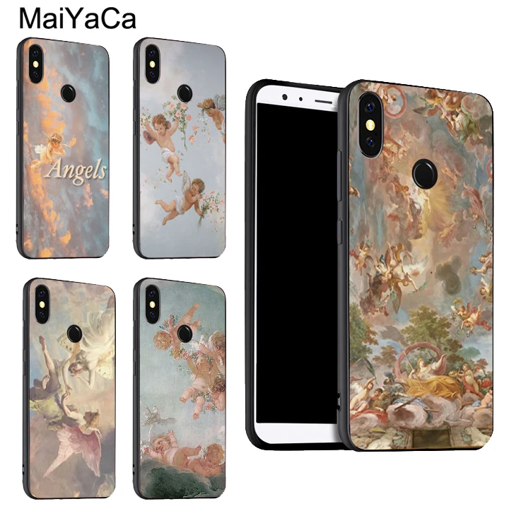 Renaissance Angels Case For Xiaomi Redmi Note 10 Pro 7 8 8T 9S 9 Cover 9T 9C 9A 8A | Мобильные телефоны и аксессуары