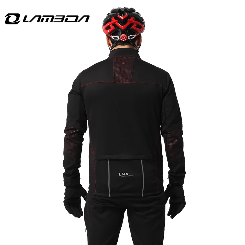 Зимние комплекты одежды для велоспорта одежда Мужская ветрозащитная теплая