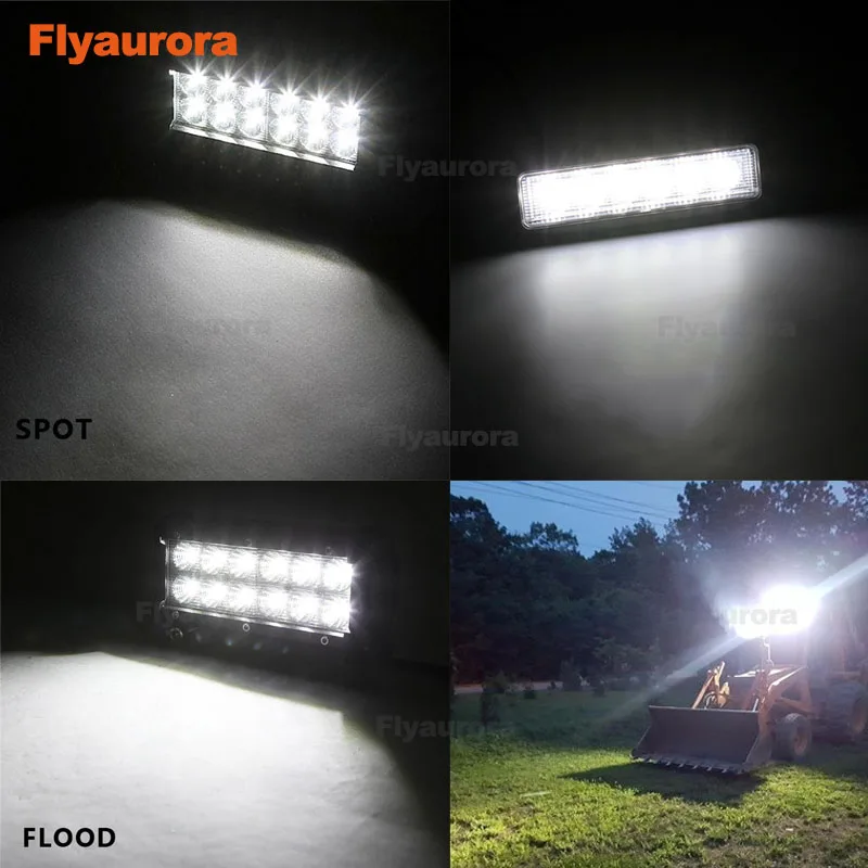 

Flyaurora 7 INCH 36W LED LIGHT BAR SPOT FLOOD BEAM OFF ROAD SUV WORK LIGHT LAMP FOR CAR TRACTOR BOAT MILITARY EQUIPMENT