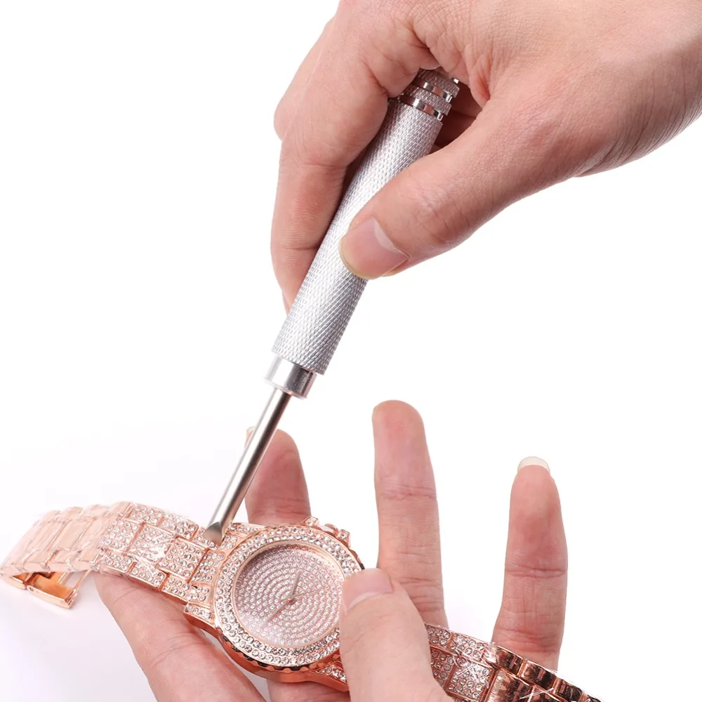 

Remover Watch Battery Opener Tools Pry Knife Metal Handle Clock Watch Tools Back Cover Opener Watch Repair Watchmaker Tool