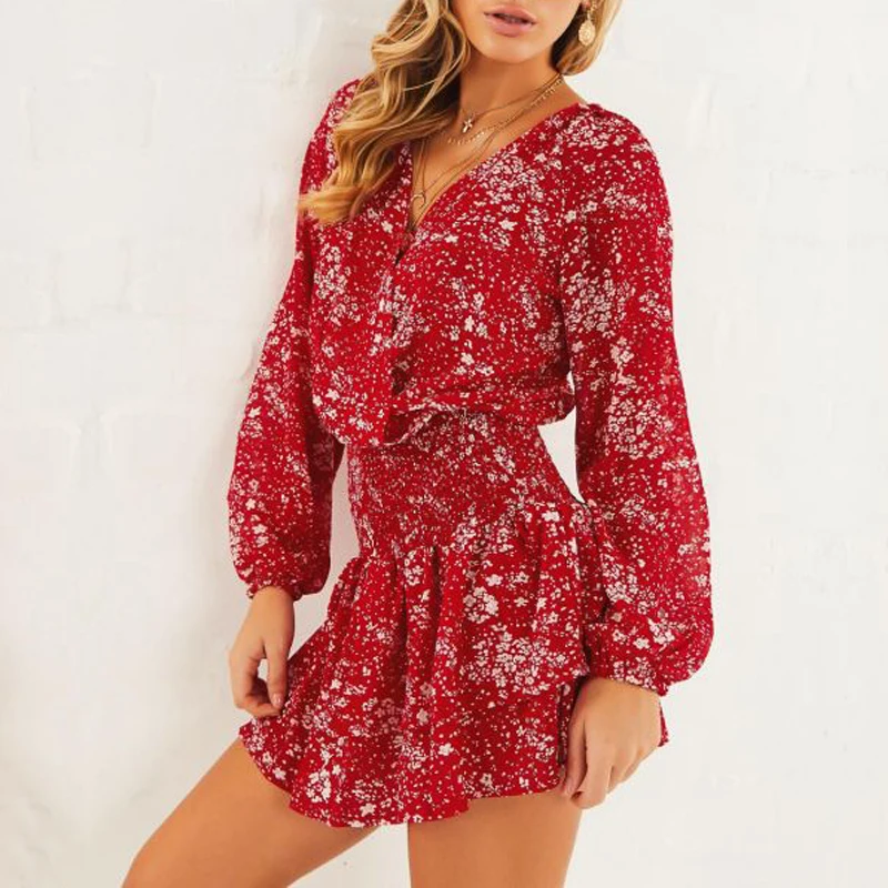 Летнее свободное многослойное плиссированное платье в стиле Boho Chic мини для