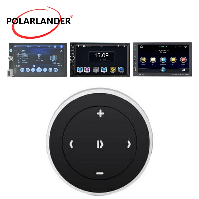 Wireless Bluetooth 3.0 Car Motorcycle Steering Wheel For iOS/Android Media Button Styling Music Player Remote Control Start | Автомобили и