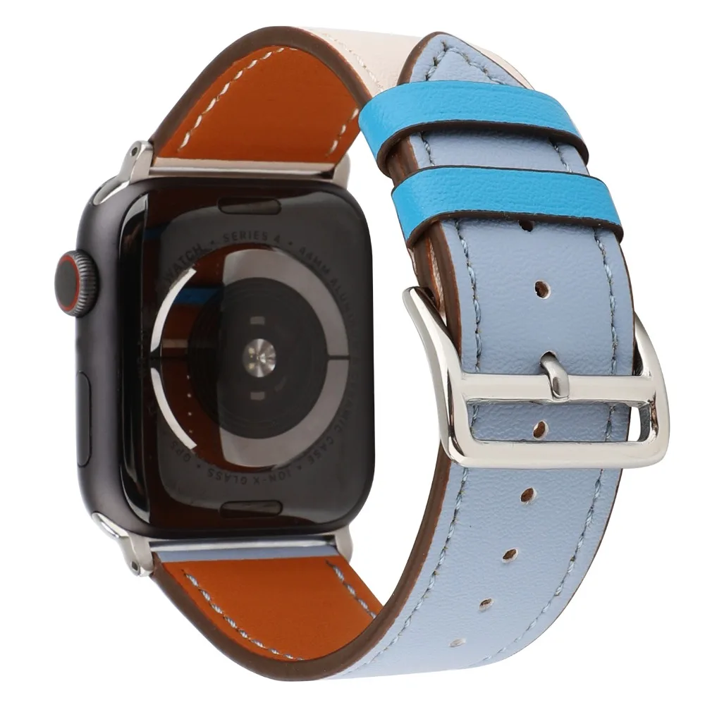 Ремешок для часов из натуральной кожи Apple Watch Series 4 44 мм 40 42 38 мм|Ремешки часов| |