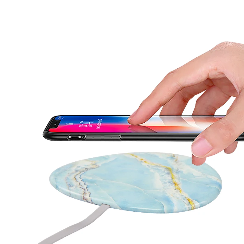 Lewoer Qi Беспроводное зарядное устройство для iPhone Xs Max X 8 10 Вт быстрая Беспроводная