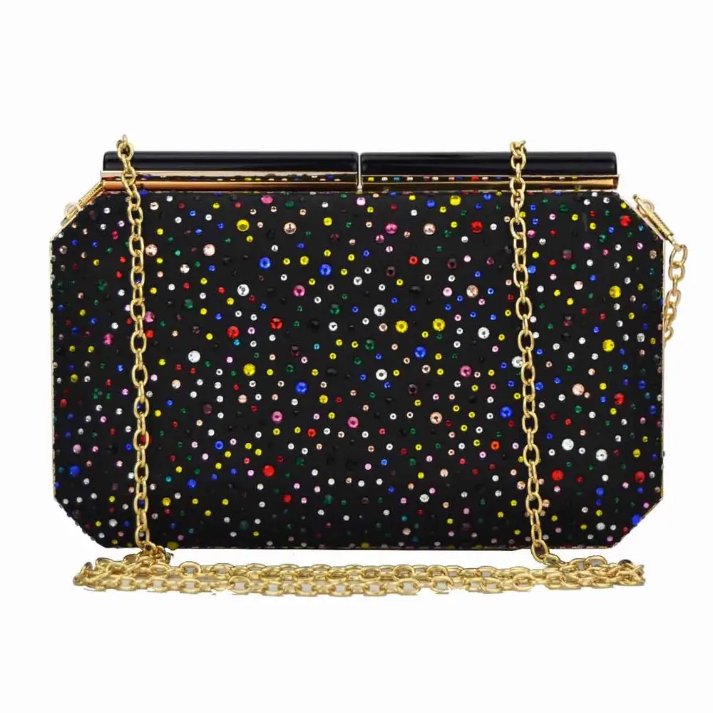 blue Women Fashion Day Clutches Handbags and Purse Female Party Evening Bags Green Blue Pink Red Clutch Bags - Цвет: blue