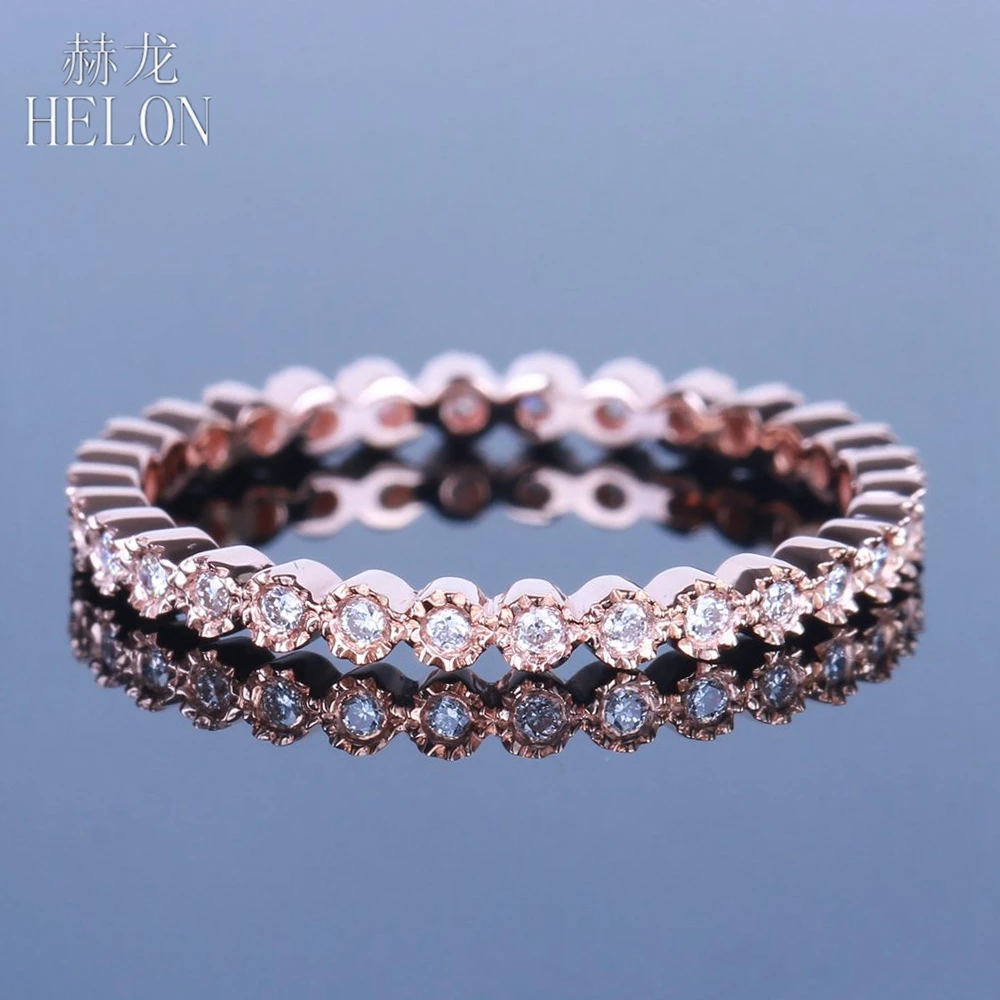 Женское кольцо из розового золота с бриллиантами 0 15 карата|ring ring|fine jewelryring wedding |