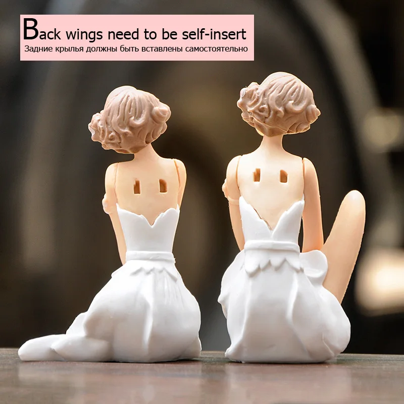 3pcs BAIUFOR Elegant Flower Fairy Girl Figurines for Terrarium Cake Car Accessories DIY Garden Decor Friend Gift | Дом и сад