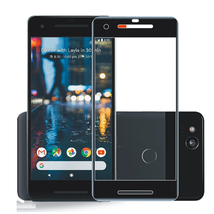 2.5D 9H высококачественное закаленное стекло для Google Pixel 2/Pixel 2 XL полное покрытие