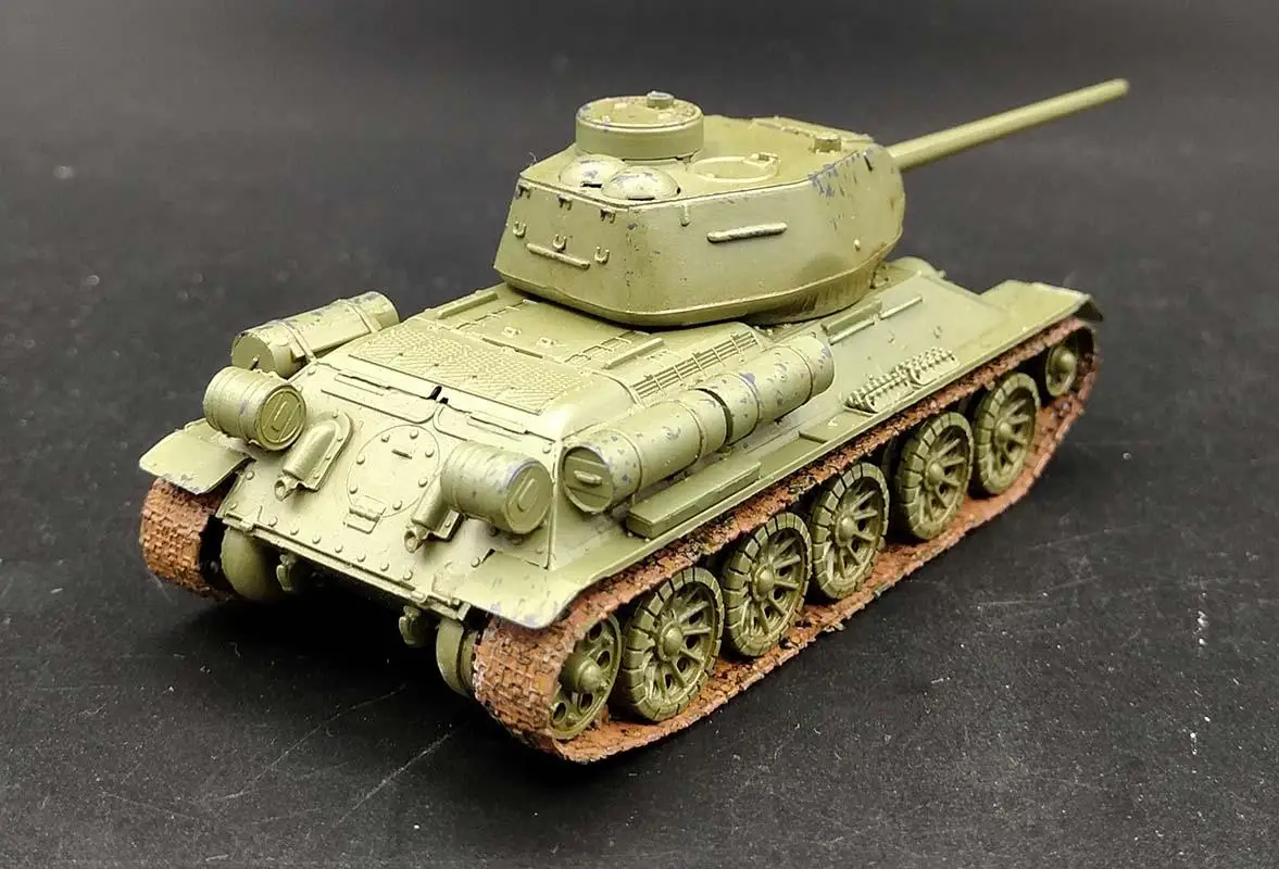 Второй мировой войны русский T34 85 бак во всем мире Ограниченная серия 1: 72 не литья