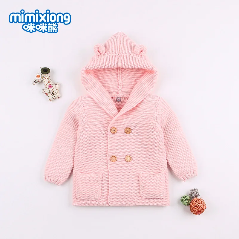 Вязаный кардиган для маленьких мальчиков 2019 зимние теплые детей детские свитера