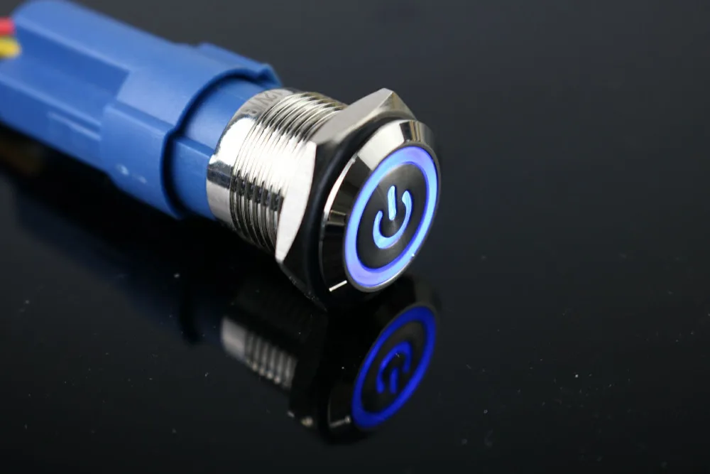 Металлический водонепроницаемый кнопочный переключатель из нержавеющей стали 16