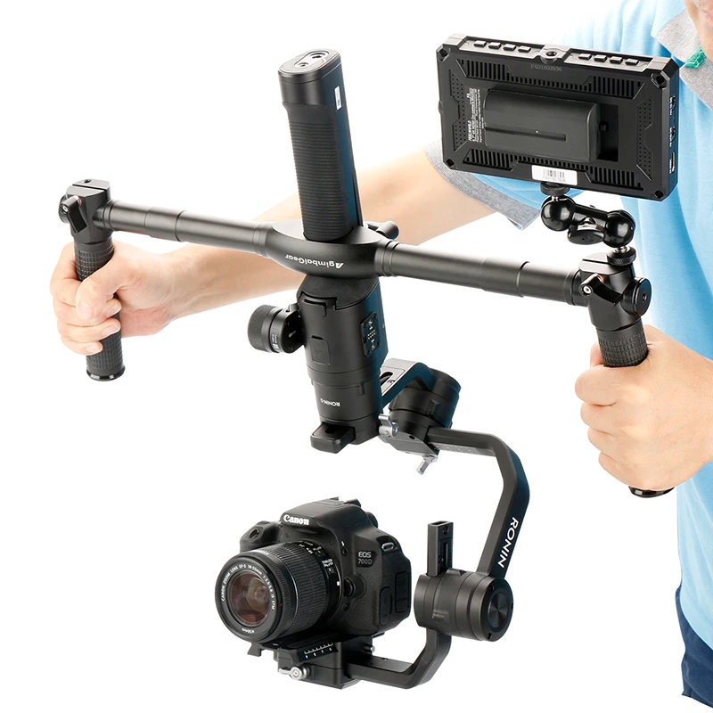 Agimbalgear DH04 с двойной ручкой Выдвижная рукоятка для DJI Ronin S 3 осевой стабилизатор