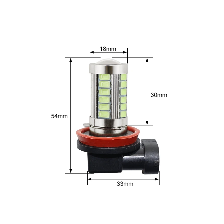 Светодиодные лампы H11 2 шт. H8 9006 HB4 9005 HB3 противотуманные фары 5630/5730SMD автомобильные