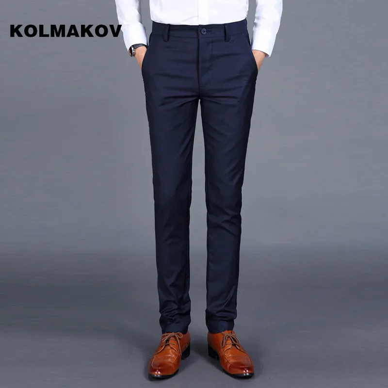 

Fashion Design 2019 Men's Pants Trouser Skinny Pants Male Dress Business Casual Leisure Long Classic Pant Joker Cotton Trouser