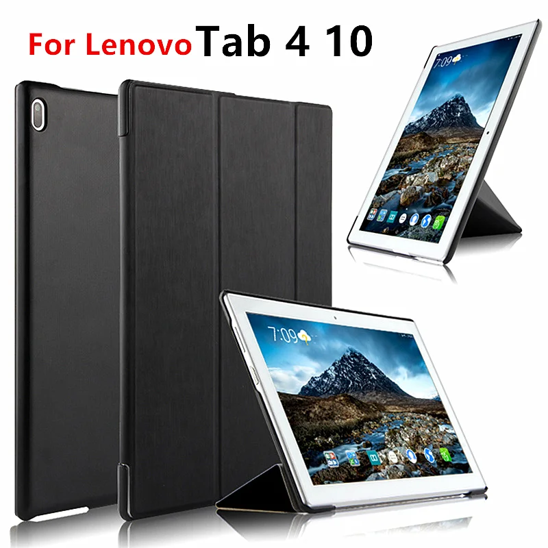 Чехол для Lenovo Tab 4 10 защитный кожаный чехол защитная пленка планшета 410 ПУ TB X304L X304N