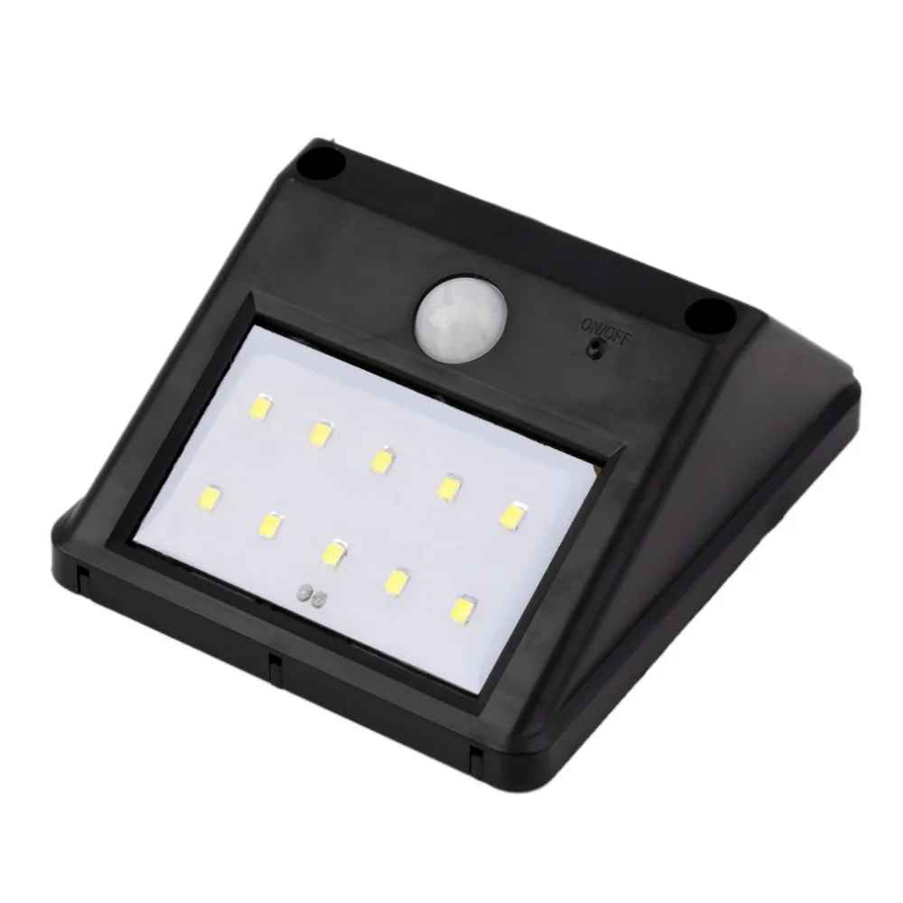 Super Bright 10-LED Solar Power Motion Sensor Wall Light Outdoor Waterproof Garden Lamp Energy Saving Pathway | Освещение