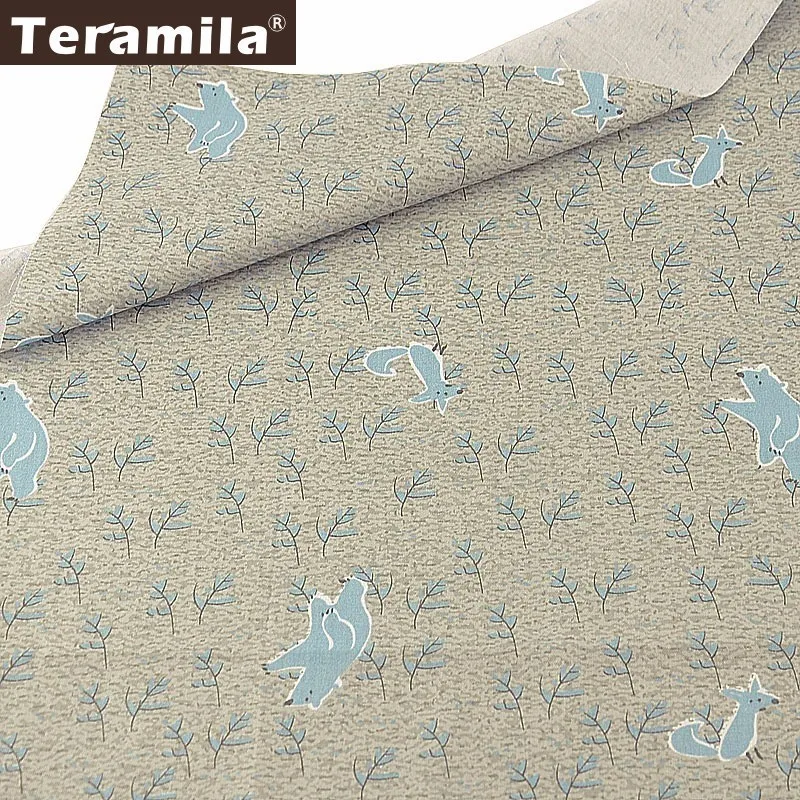 Teramila Новый 100% хлопок саржевая ткань стеганый серый Tecido шитье лоскутное Telas Сделай