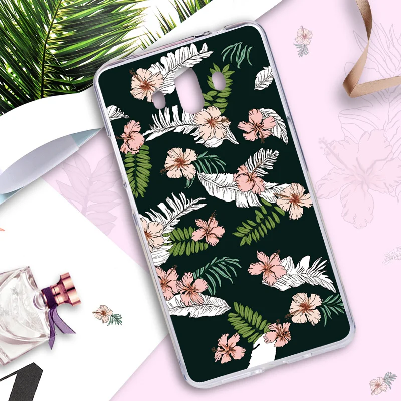 Чехол для Huawei Коврики 10 цветов Обложка Pro цветочный Рисунок Симпатичные Фламинго