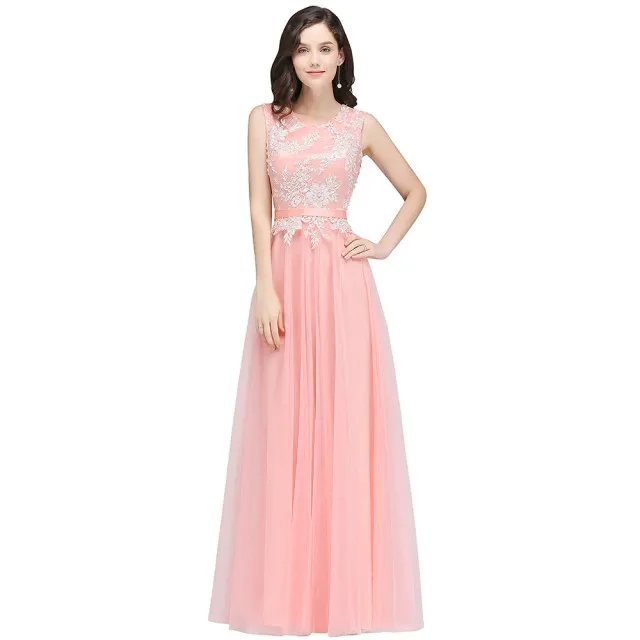 Robe demoiselle d'honneur бордовое розовое мятно-зеленое платье подружки невесты длинное платье подружки невесты свадебное торжественное платье Дешевое - Цвет: Pink