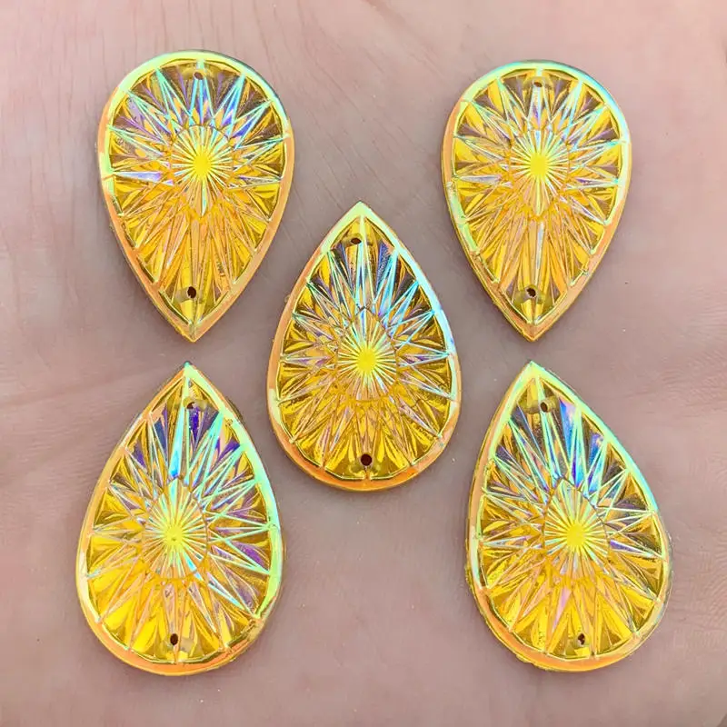 20*30 мм Стразы в виде капли акриловые камни с плоской задней стороной кристаллы