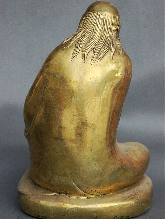 

Mahayana Buddhism India Arhat Damo Bodhidharma Dharma Buddha Copper Brass Statue