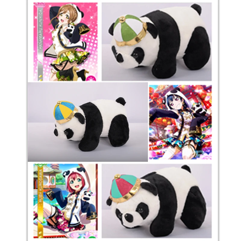 Милый плюшевый костюм панды с надписью Love Live шапка для ватанаби ты Цусима ёшико